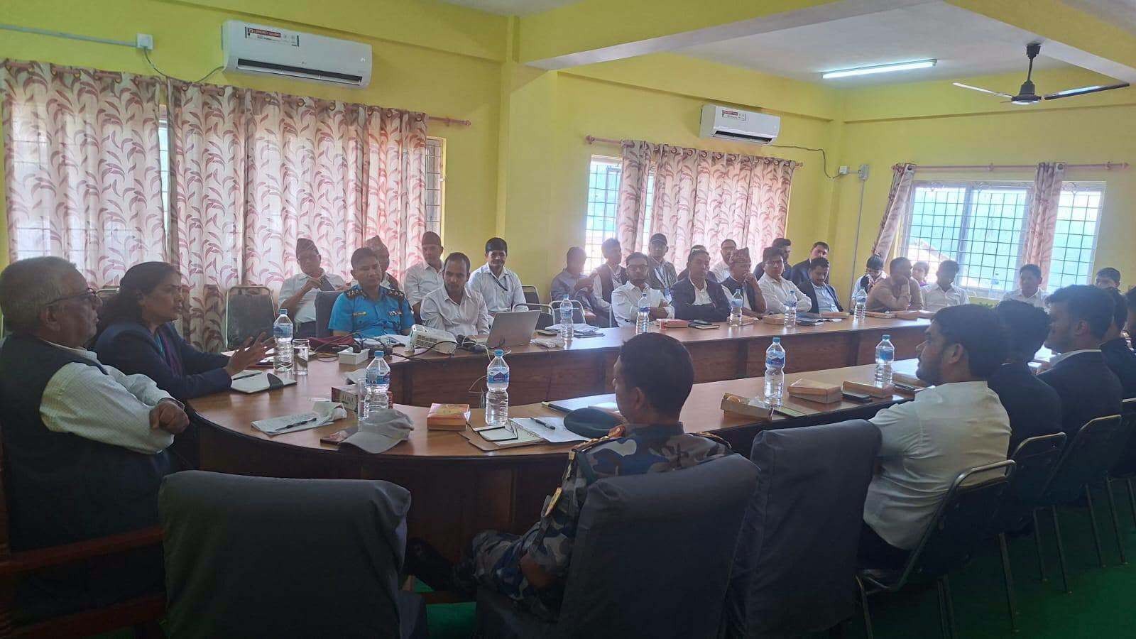 जिल्ला स्थित कार्यालय प्रमुखको बैठक मिति २०८३/०६/०५
